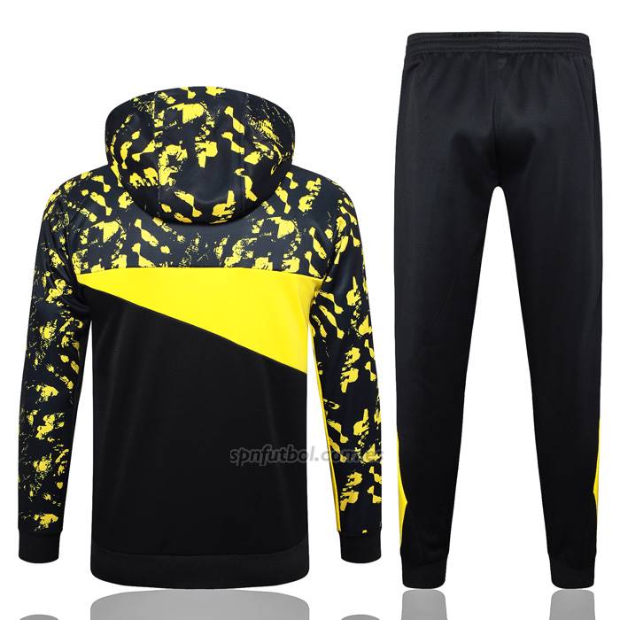 Chandal de Sudadera del Borussia Dortmund 2023-2024 Negro y Amarillo